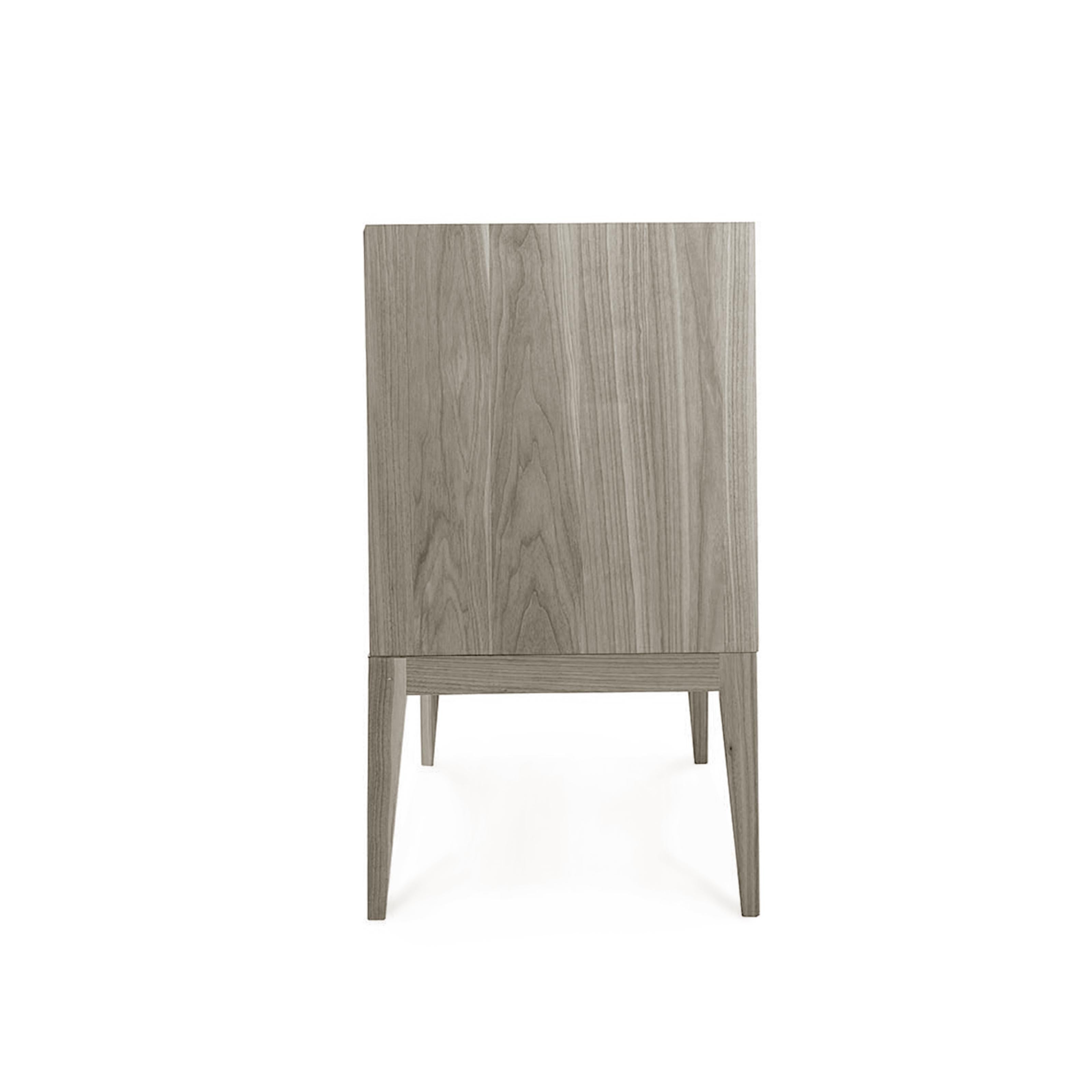 Modern Eleva Solid Wood Dresser, Walnut in Hand-Made Natural Grey Finish, Contemporary For Sale