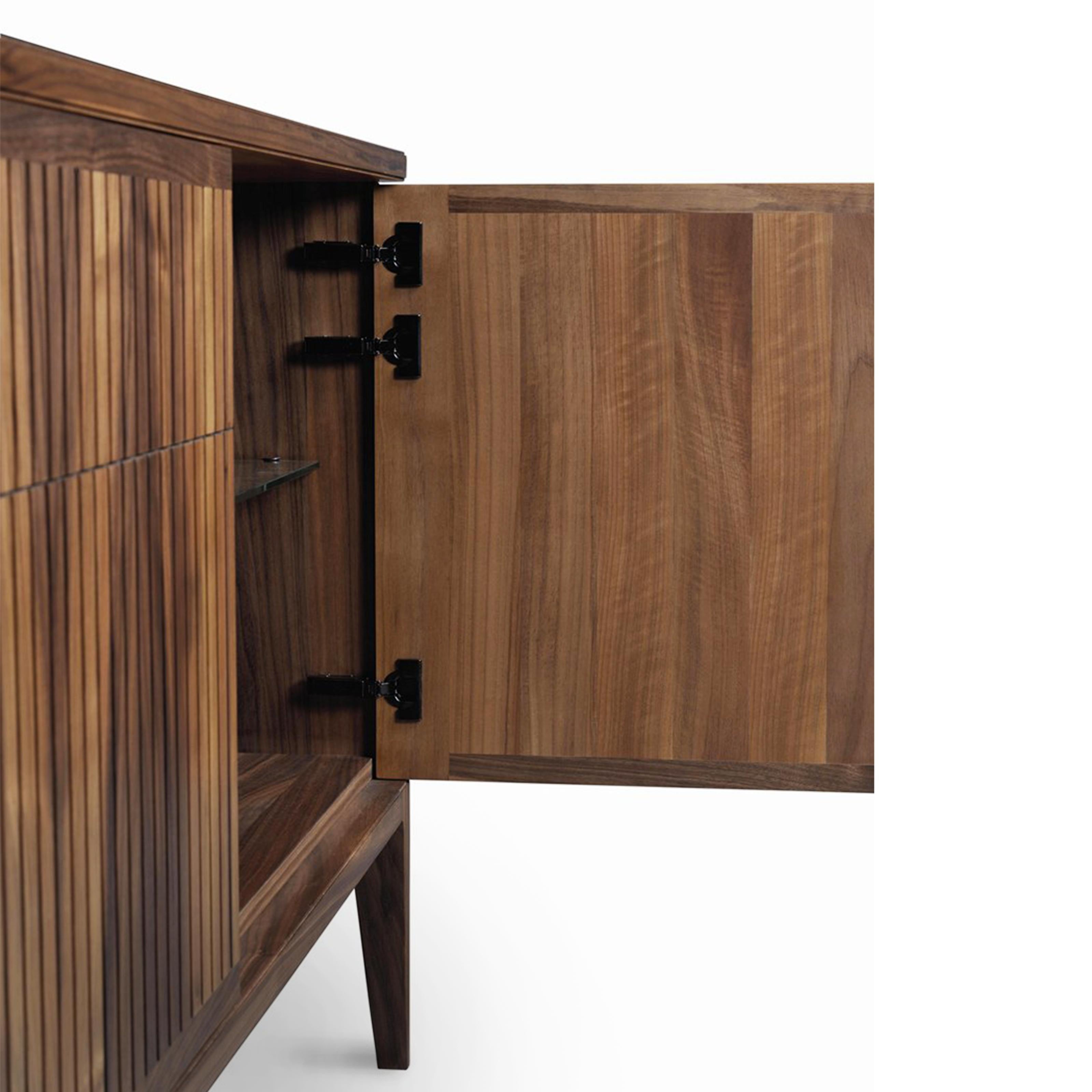 Buffet en bois massif Eleva, Wood Wood en finition Hand Made Nature, Contemporary en vente 8