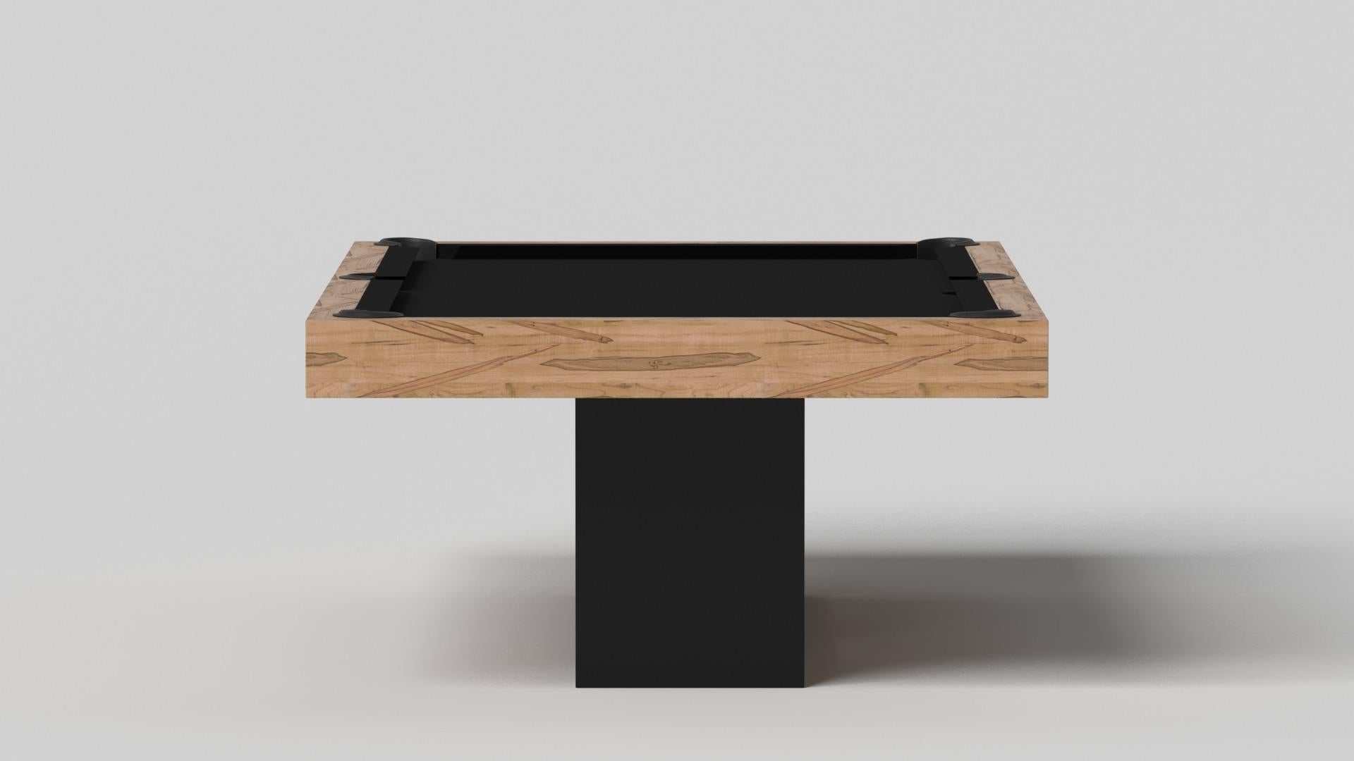 Minimalist Elevate Customs Ambrosia Pool Tables/Solid Curly Maple Wood in 7'/8'-Made in USA For Sale