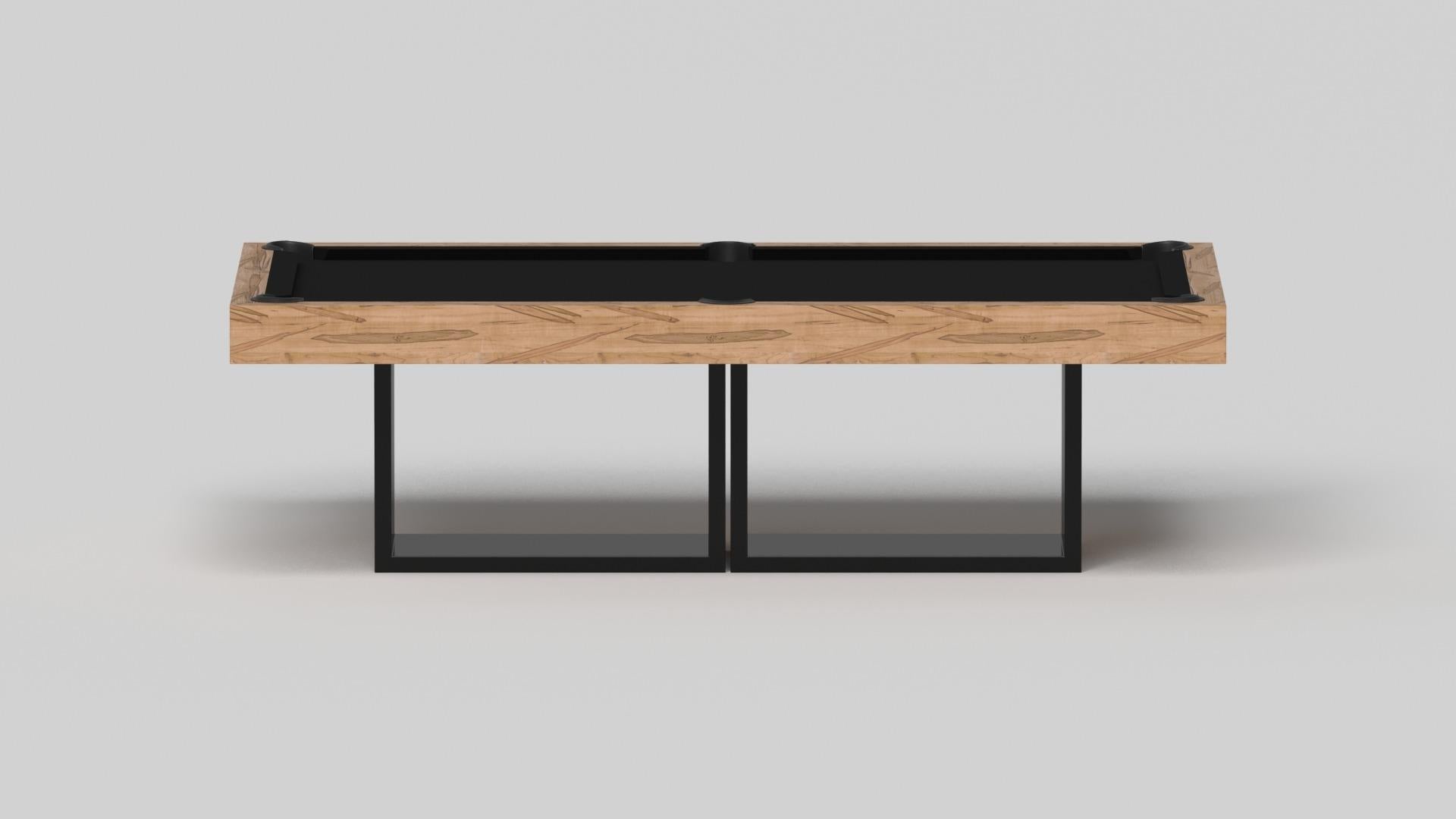 Americano Tavolo da biliardo Elevate Customs Ambrosia / Legno massiccio di acero riccio da 8,5 pollici - Made in USA in vendita
