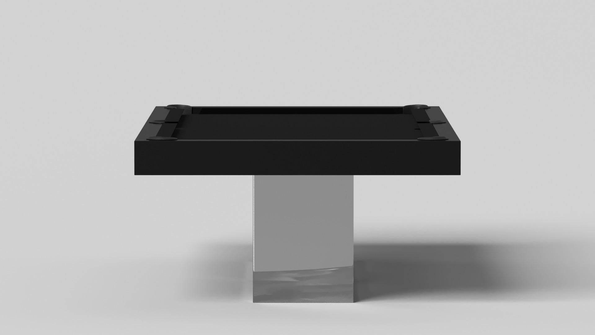 Minimalist Elevate Customs Ambrosia Pool Table/Stainless Steel Metal l in 7'/8'-Made in USA For Sale
