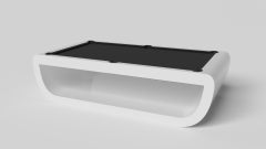 Table de piscine Sid de Elevate Customs / Blanc Pantone massif en 7'/8' -Madé aux États-Unis