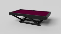 Elevate Customs Trinity Mesa de billar / Madera maciza de arce negro en 9' - Made in USA