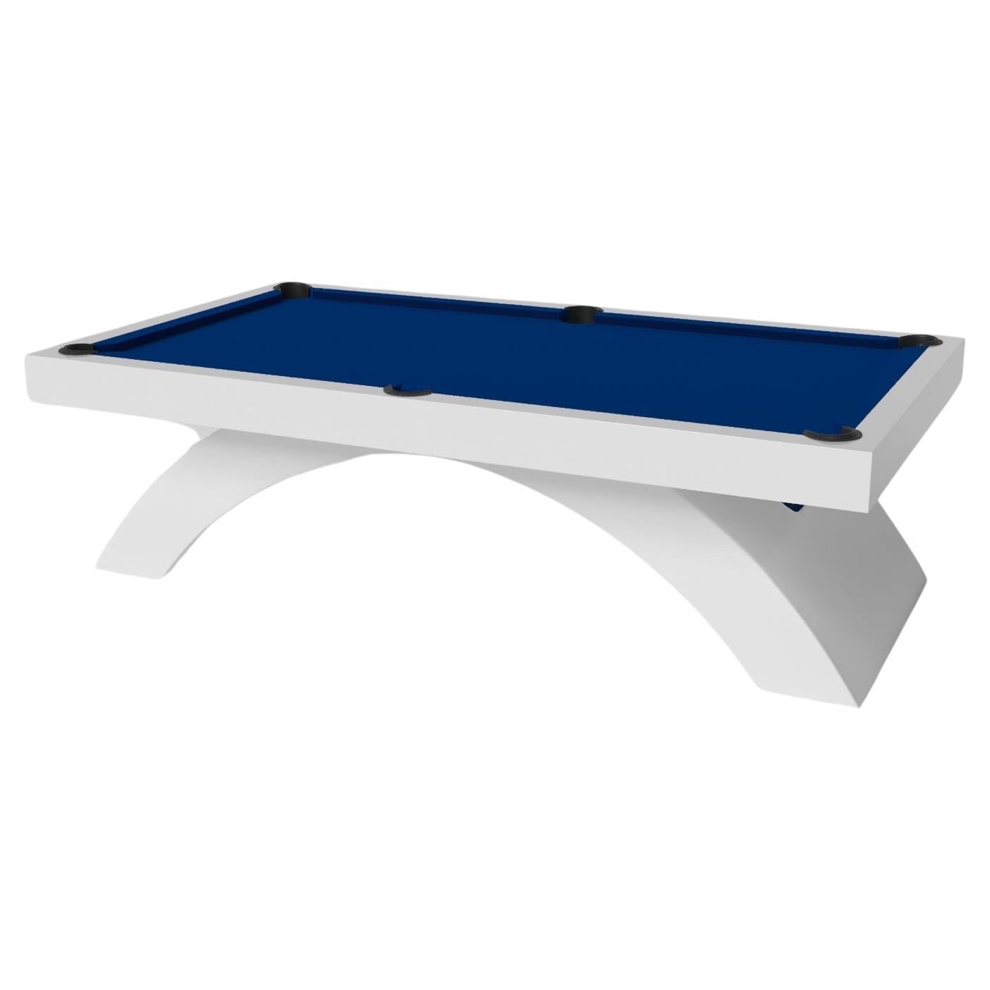 Elevate Custom Zenith Pool Table / Solid Pantone White in 8.5' - Made in USA For Sale