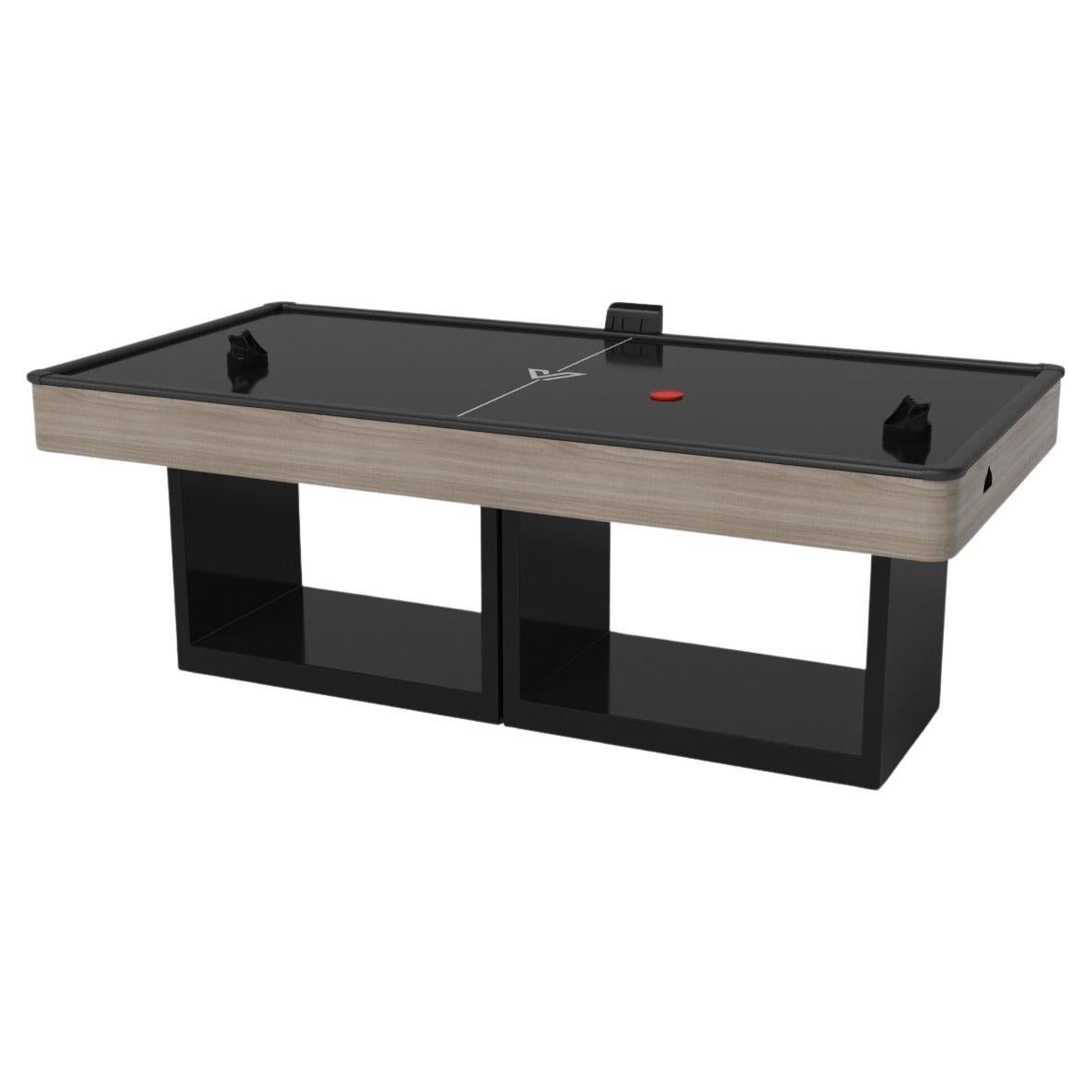 Elevate Customs Ambrosia Air Hockey Table/Solid White Oak Wood in 7'-Made in USA