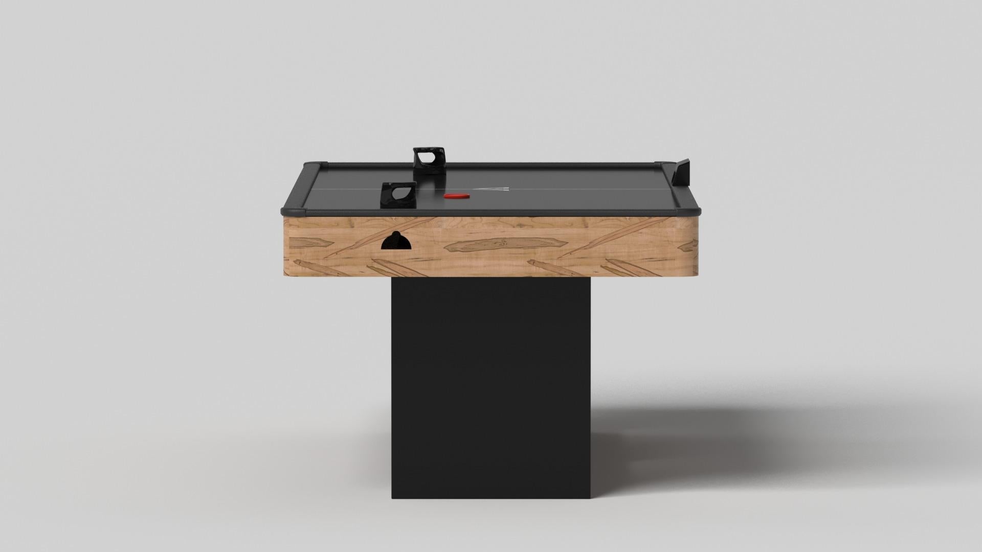 Minimalist Elevate Customs Ambrosia Air Hockey Tables / Solid Curly Maple Wood  in 7' - USA For Sale