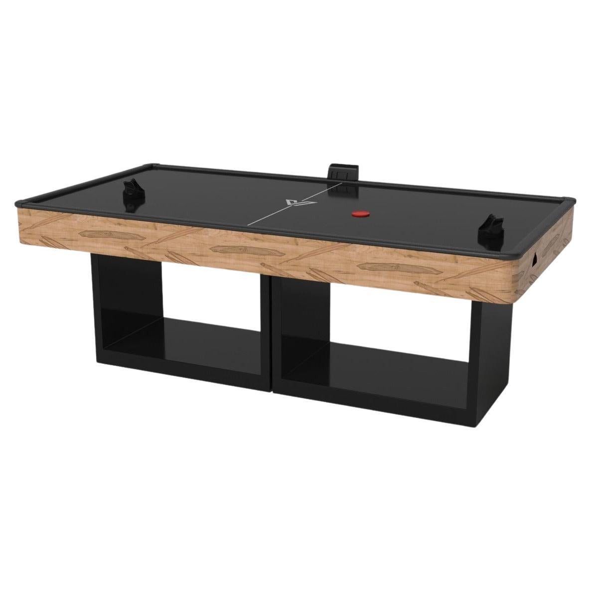 Elevate Customs Ambrosia Air Hockey Tables / Solid Curly Maple Wood  in 7' - USA