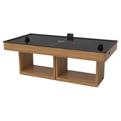 Elevate Customs Ambrosia Air Hockey Tables / Solid Teak Wood in 7' - Made in USA