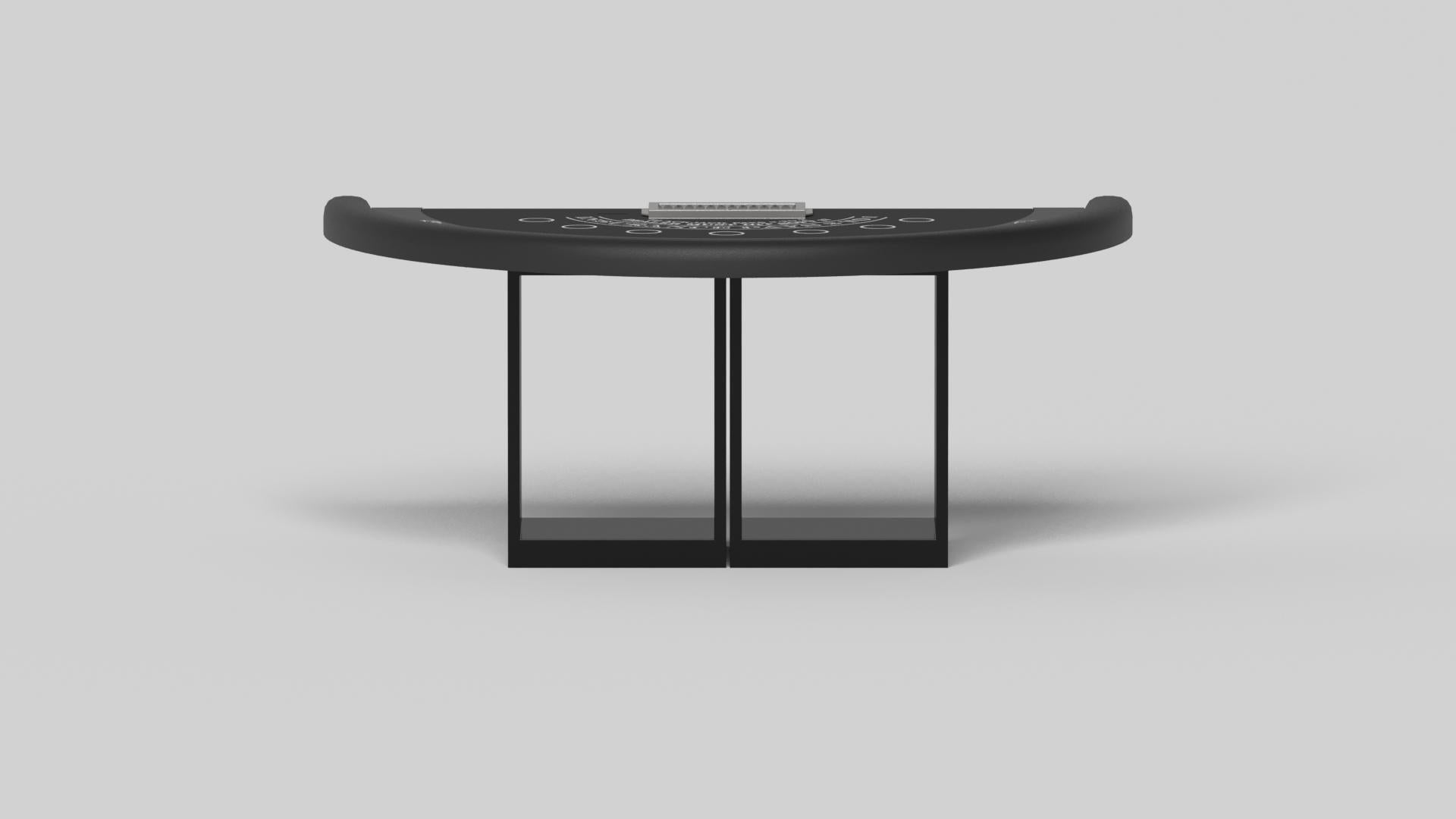 American Elevate Customs Ambrosia Black Jack Table/Solid Pantone Black Color in 7'4