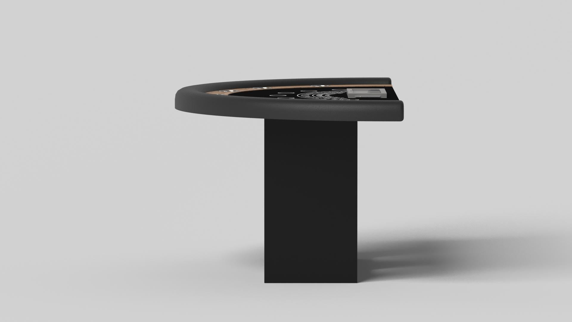 Minimalist Elevate Customs Ambrosia Black Jack Tables / Solid Curly Maple Wood in 7'4