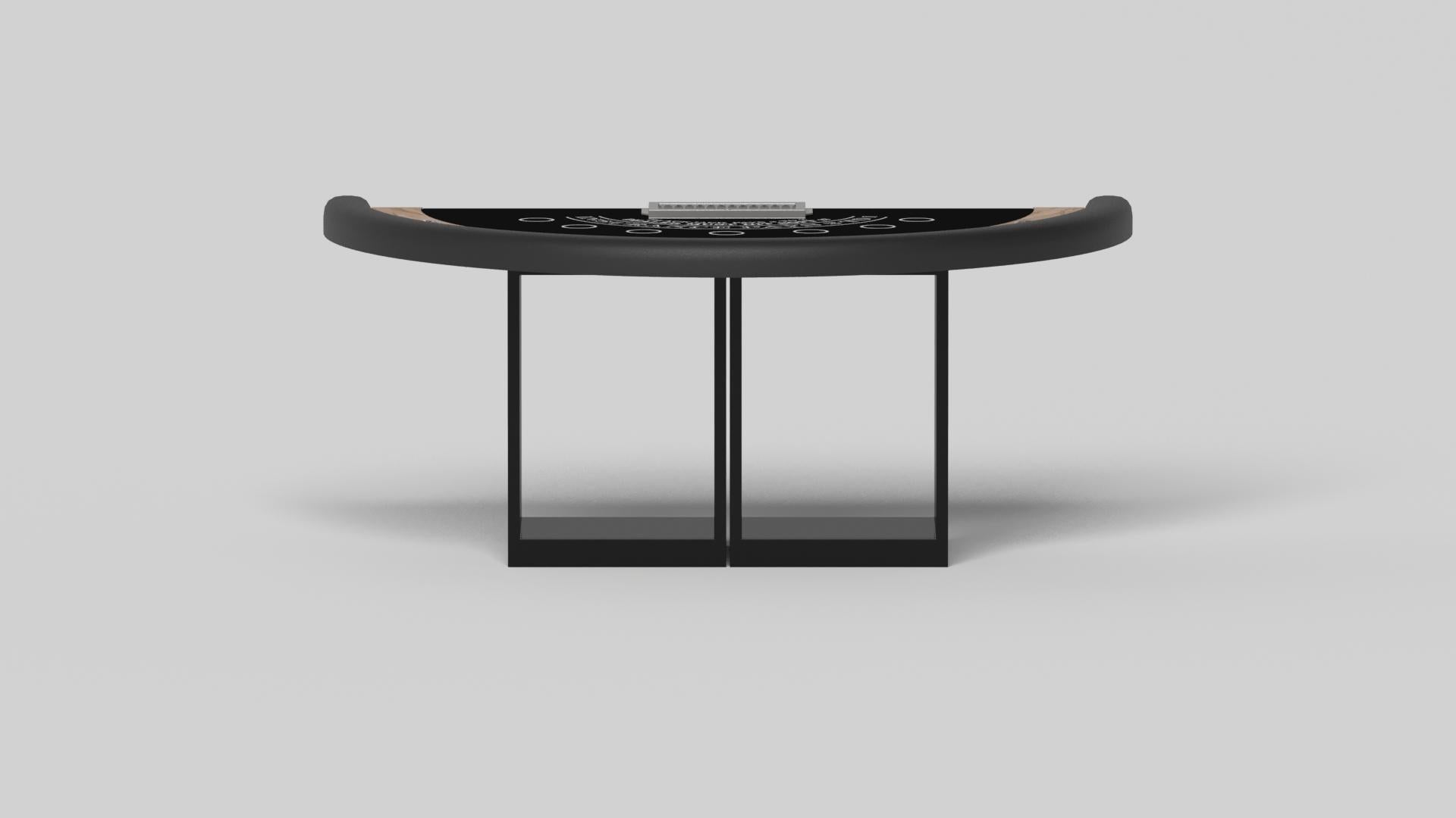 American Elevate Customs Ambrosia Black Jack Tables / Solid Curly Maple Wood in 7'4