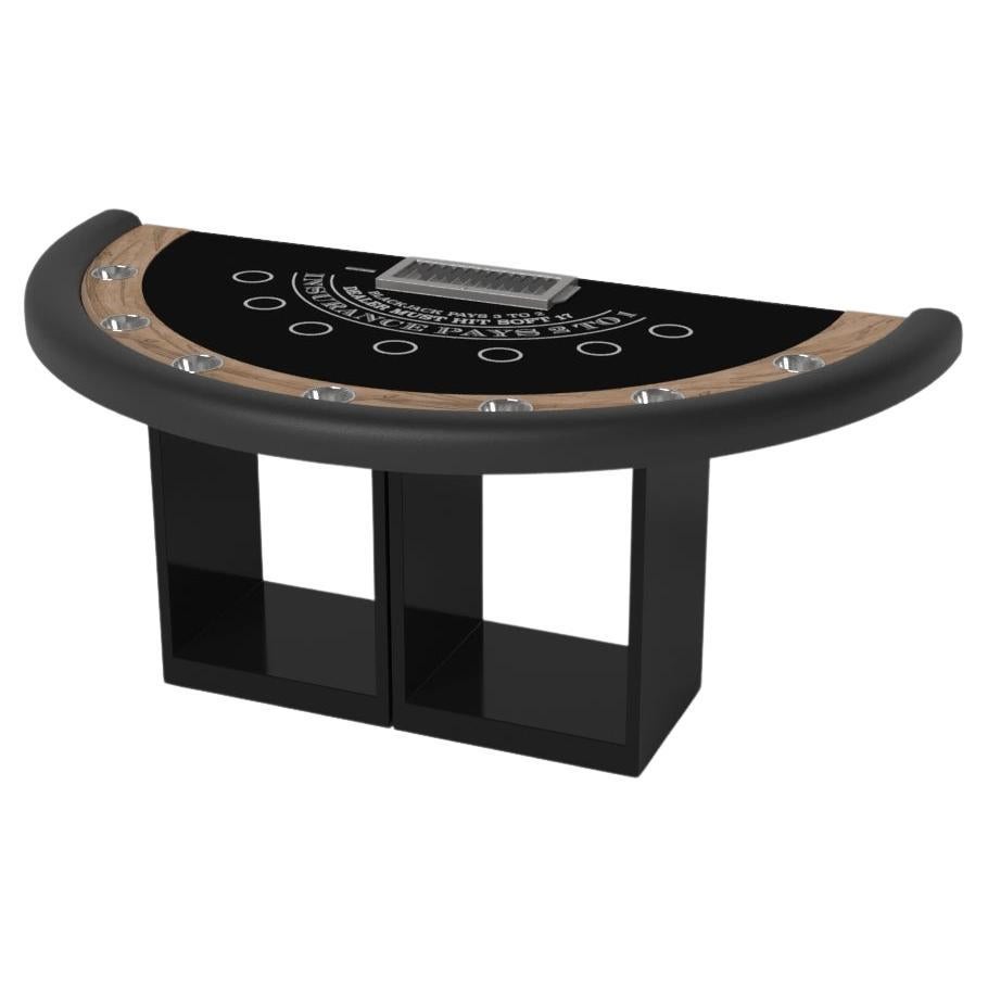 Elevate Customs Ambrosia Black Jack Tables / Solid Curly Maple Wood in 7'4" -USA For Sale