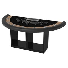 Elevate Customs Ambrosia Black Jack Tables / Bois d'érable bouclé massif de 7'4" -USA