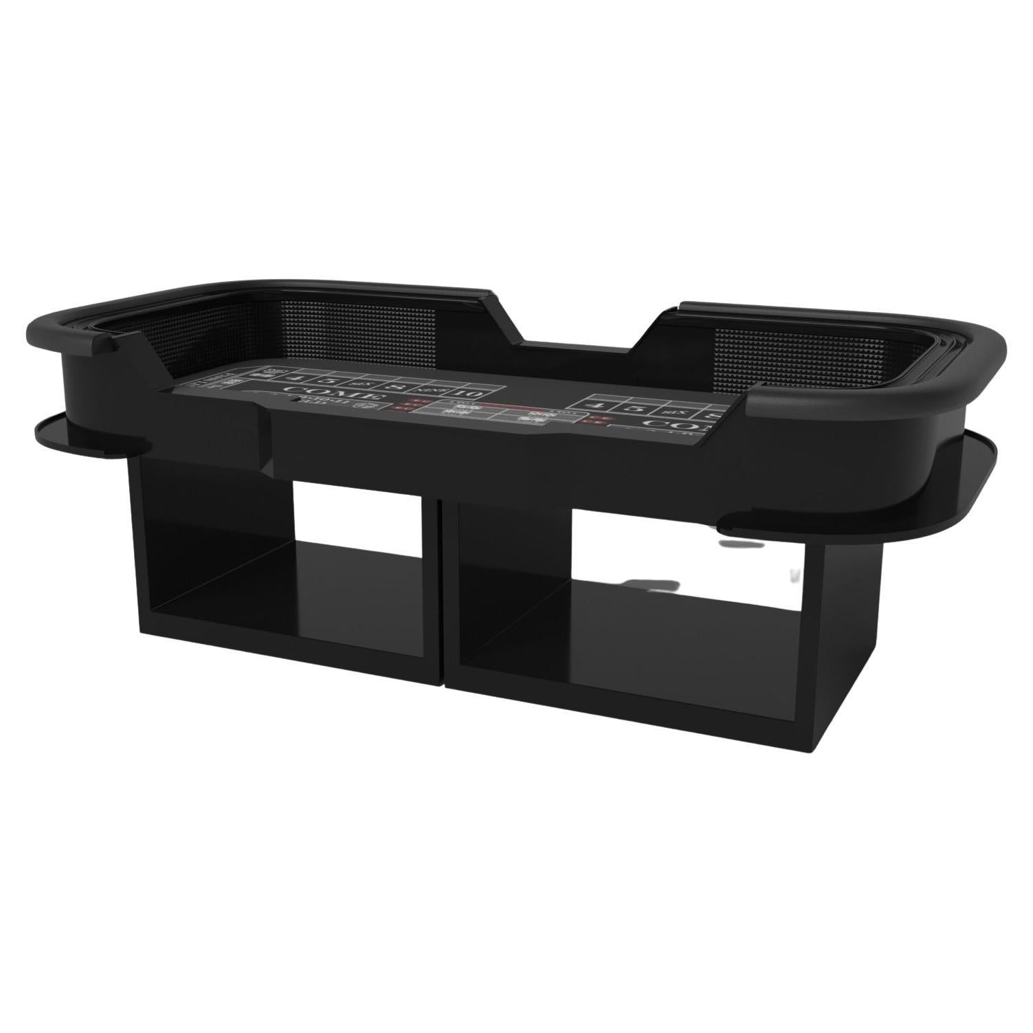 Elevate Customs Ambrosia Craps Tables / Solid Pantone Black Color in 9'9" - USA For Sale