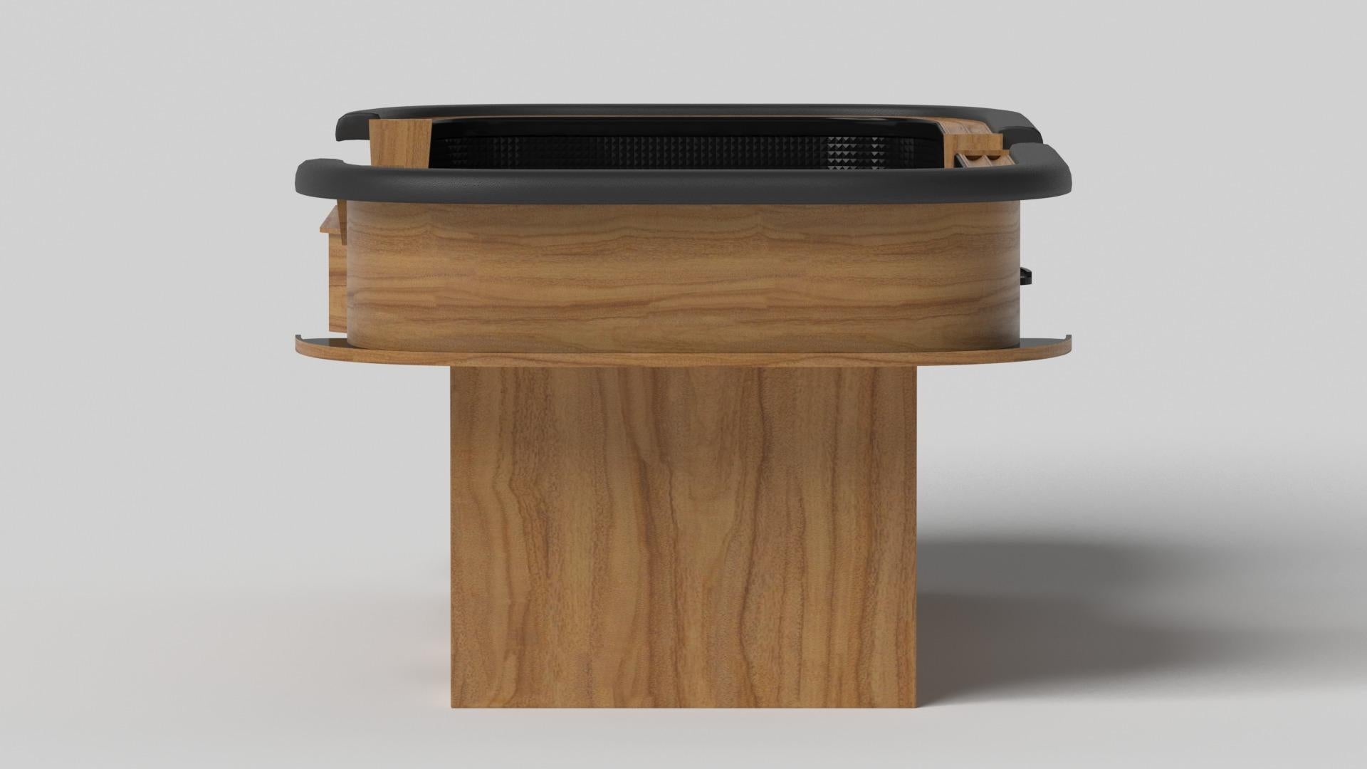 Minimalist Elevate Customs Ambrosia Craps Tables / Solid Teak Wood in 9'9
