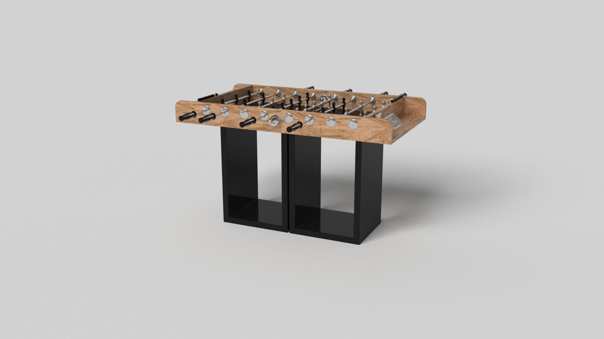 Hand-Crafted Elevate Customs Ambrosia Foosball Table/Solid Curly Maple Wood in 5'-Made in USA For Sale