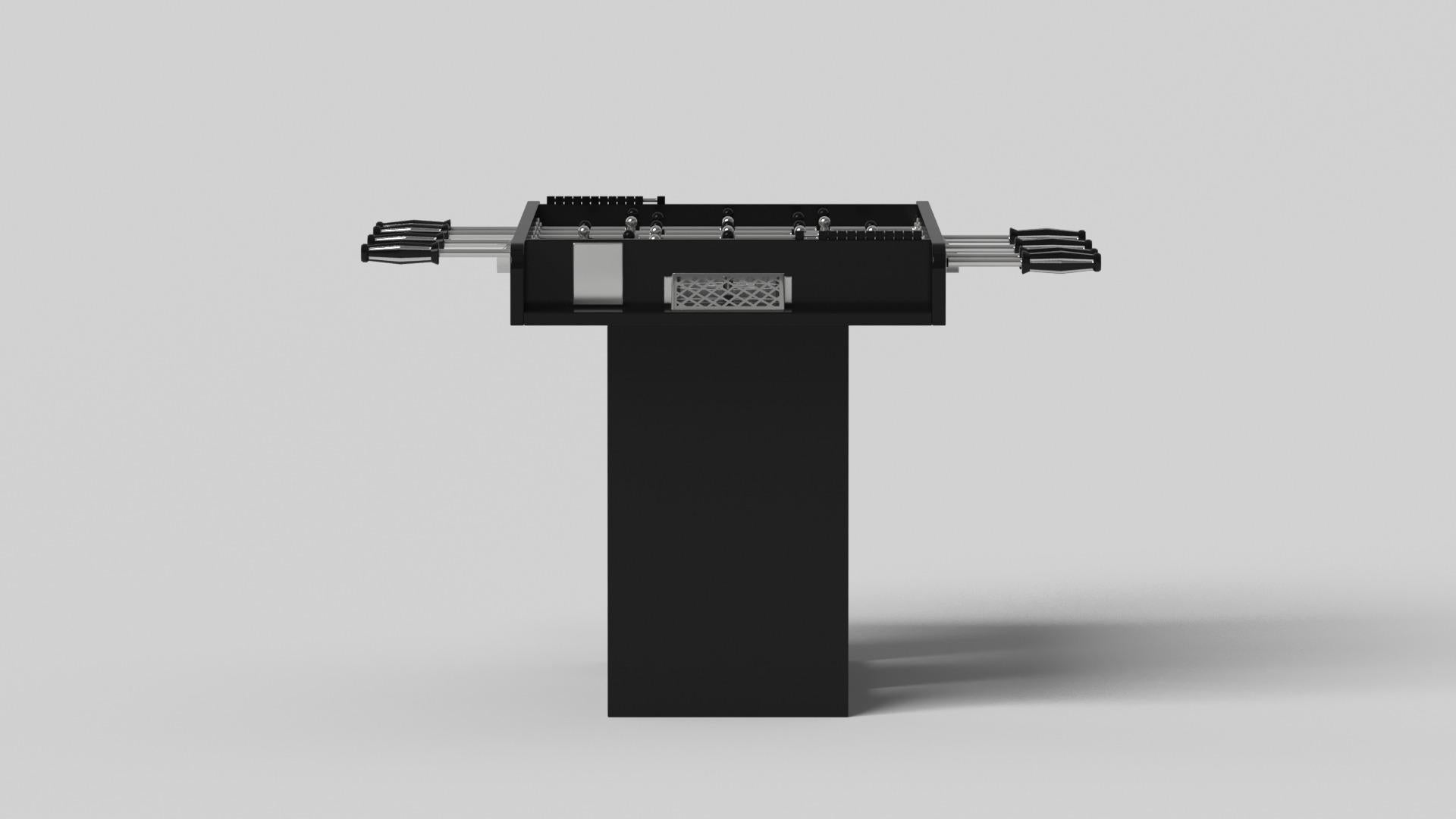 Minimalist Elevate Customs Ambrosia Foosball Tables /Solid Pantone Black in 5' -Made in USA For Sale