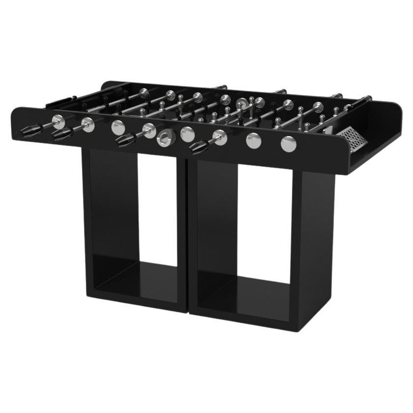 Elevate Customs Ambrosia Foosball Tables /Solid Pantone Black in 5' -Made in USA For Sale