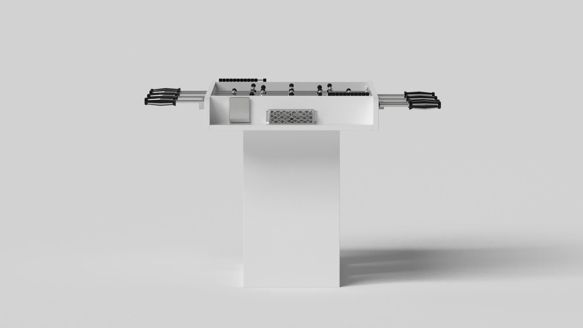 Minimaliste Elevate Customs Ambrosia Foosball Tables /Solid Pantone White in 5' -Made in USA en vente