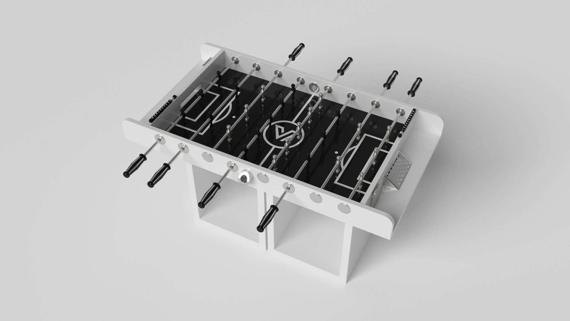 American Elevate Customs Ambrosia Foosball Tables /Solid Pantone White in 5' -Made in USA For Sale