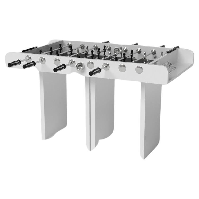 Elevate Customs Ambrosia Foosball Tables /Solid Pantone White in 5' -Made in USA For Sale