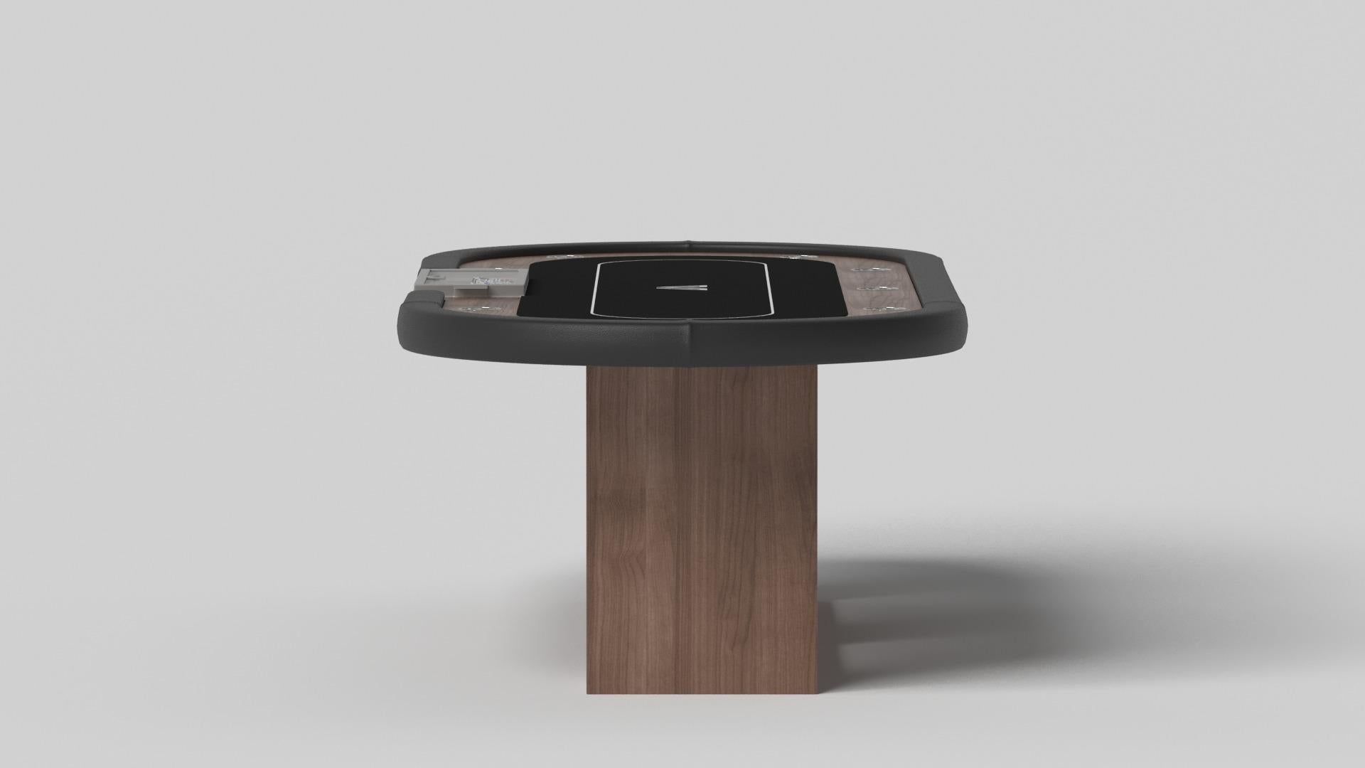 Minimalismo Tavoli da poker Ambrosia di Elevate Customs / Legno massiccio di noce in 8'8