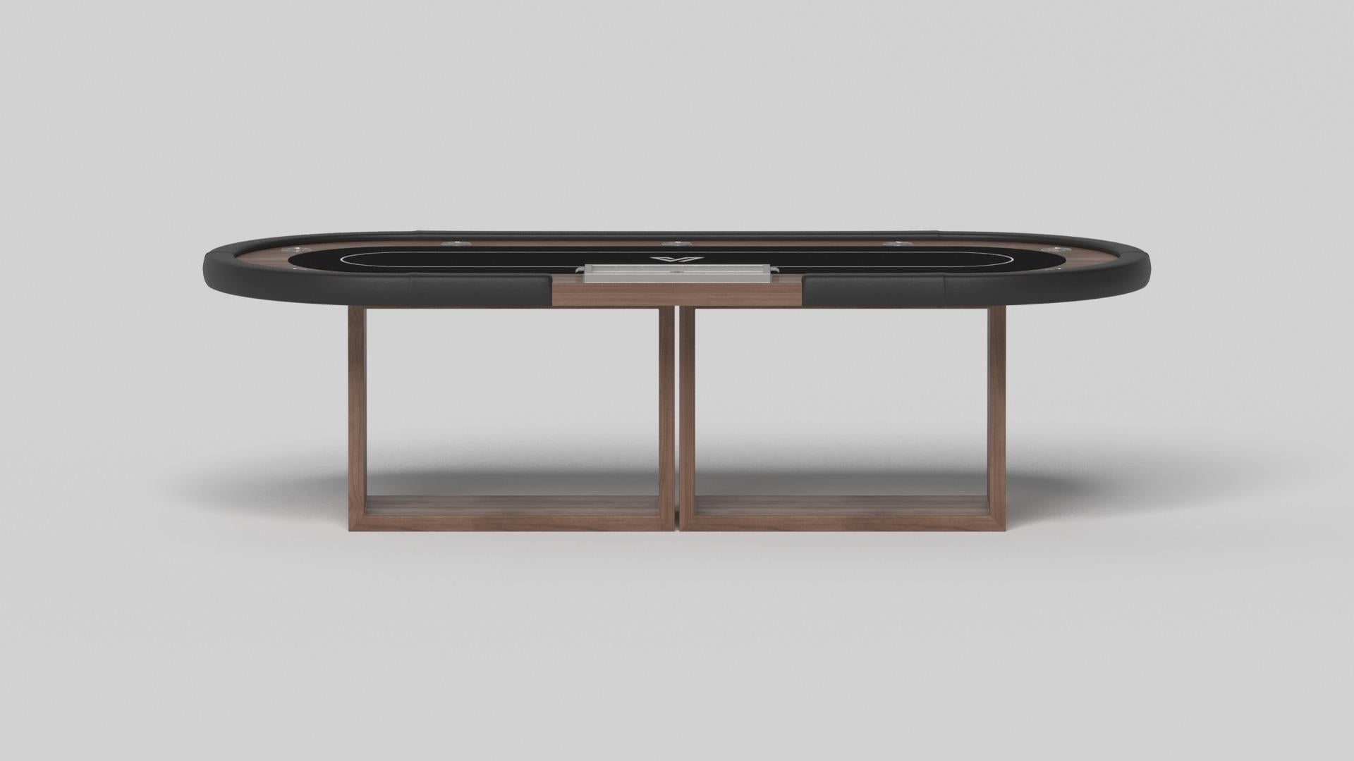 Americano Tavoli da poker Ambrosia di Elevate Customs / Legno massiccio di noce in 8'8