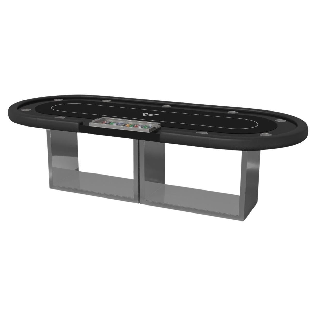 Elevate Customs Ambrosia tables de poker / Métal de feuille en acier inoxydable en 8'8" (USA)