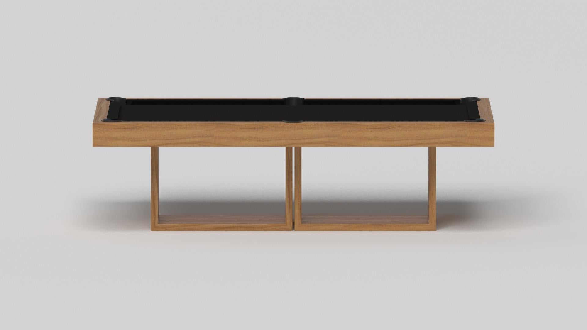 Américain Elevate Customs Ambrosia Pool Table / Solid Teak Wood in 8.5' - Made in USA en vente