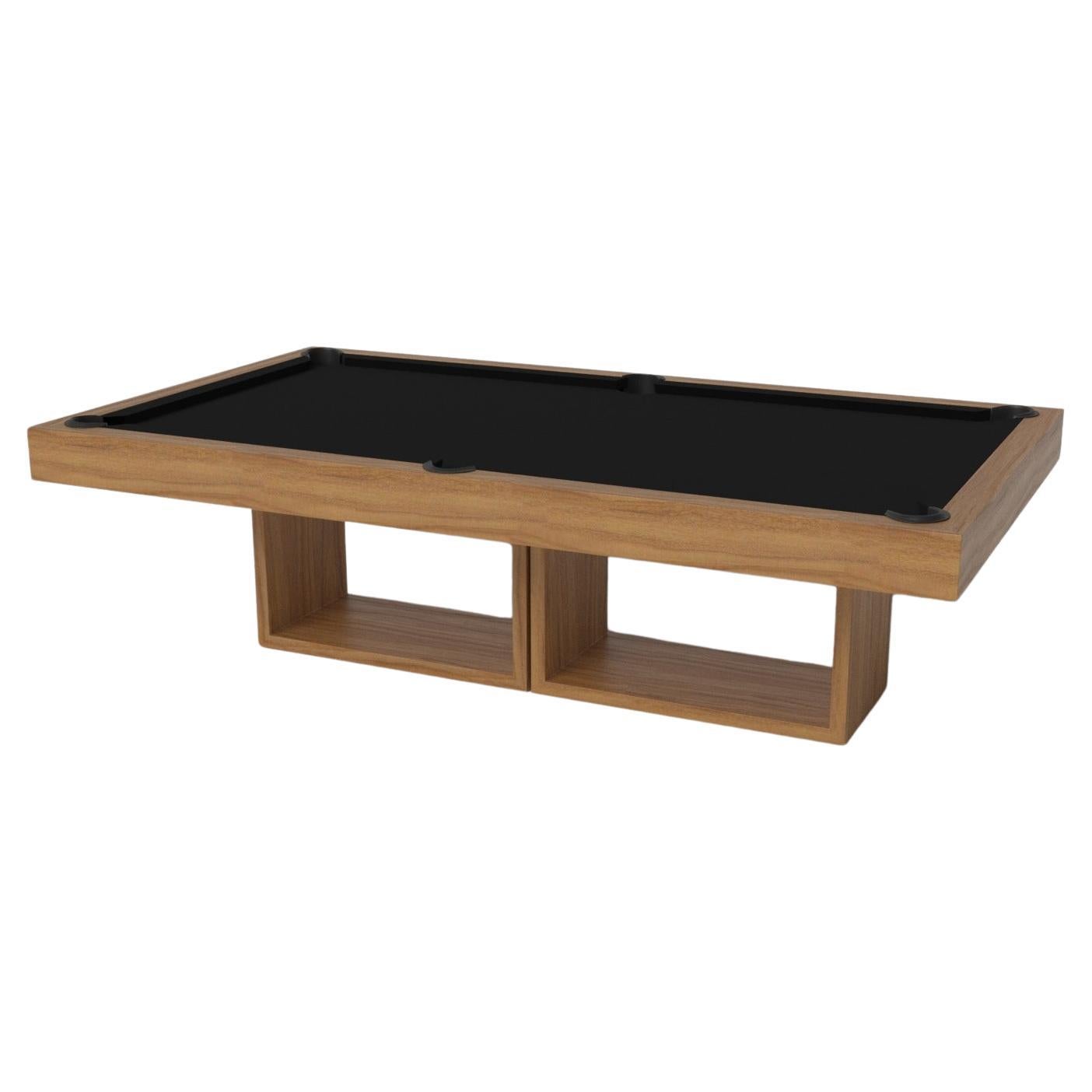 Tavolo da biliardo Elevate Customs Ambrosia / in legno massiccio di teak da 8,5' - Made in USA