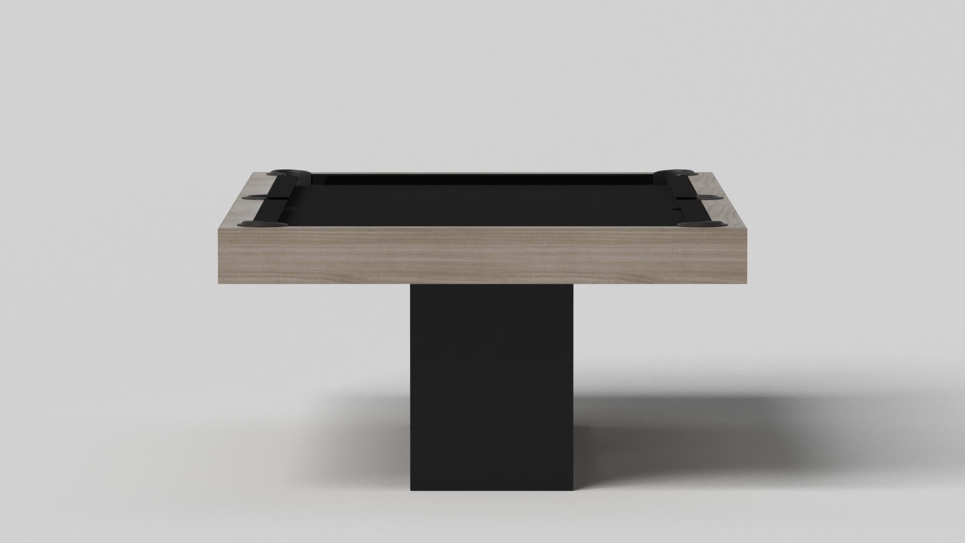 Elevate Customs Ambrosia Billardtisch / Massivholz Eiche Weiß in 9' - Made in USA (Minimalistisch) im Angebot