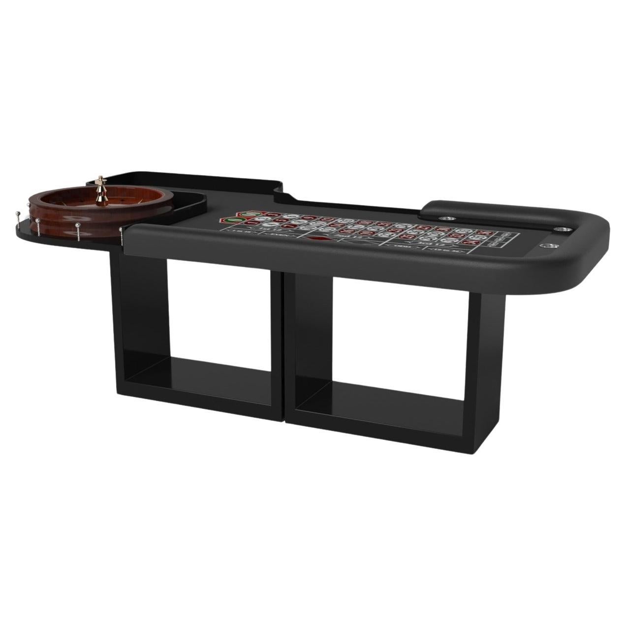Elevate Customs Ambrosia Roulette Tables /Solid Pantone Black Color in 8'2" -USA For Sale