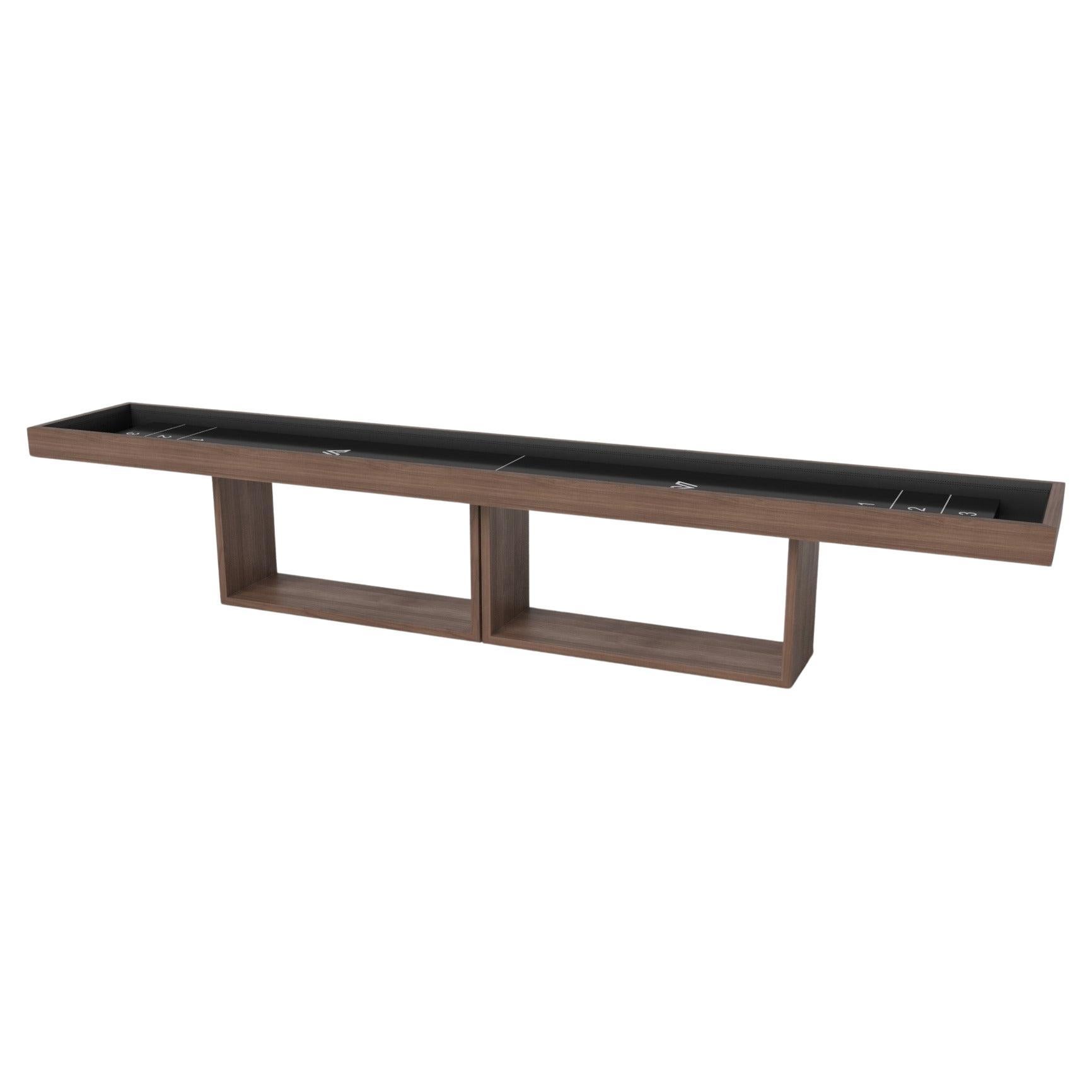 Elevate Customs Ambrosia Shuffleboard Tables / Solid Walnut Wood in 12' - USA