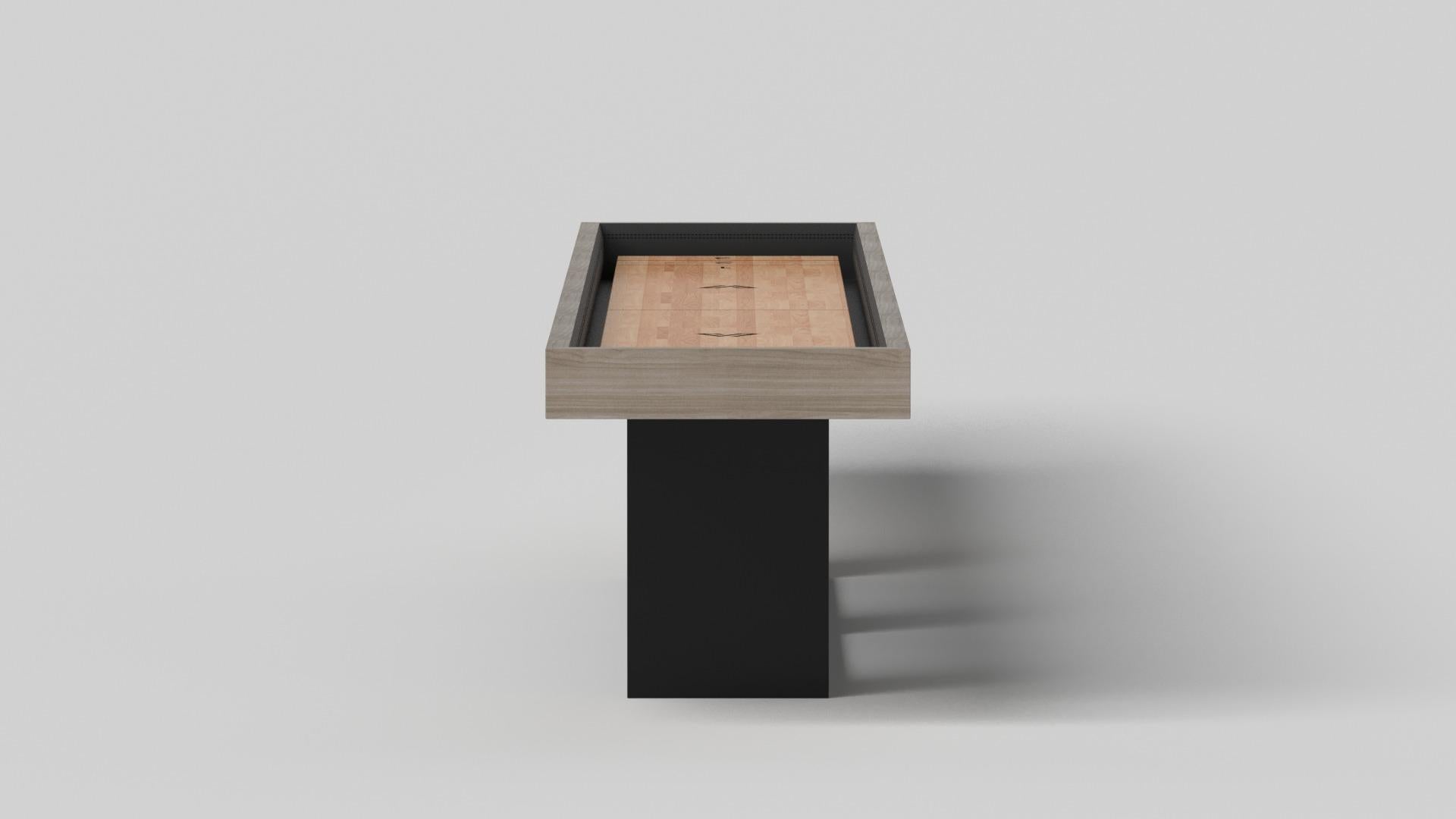 Minimalist Elevate Customs Ambrosia Shuffleboard Tables / Solid White Oak Wood in 12' - USA For Sale