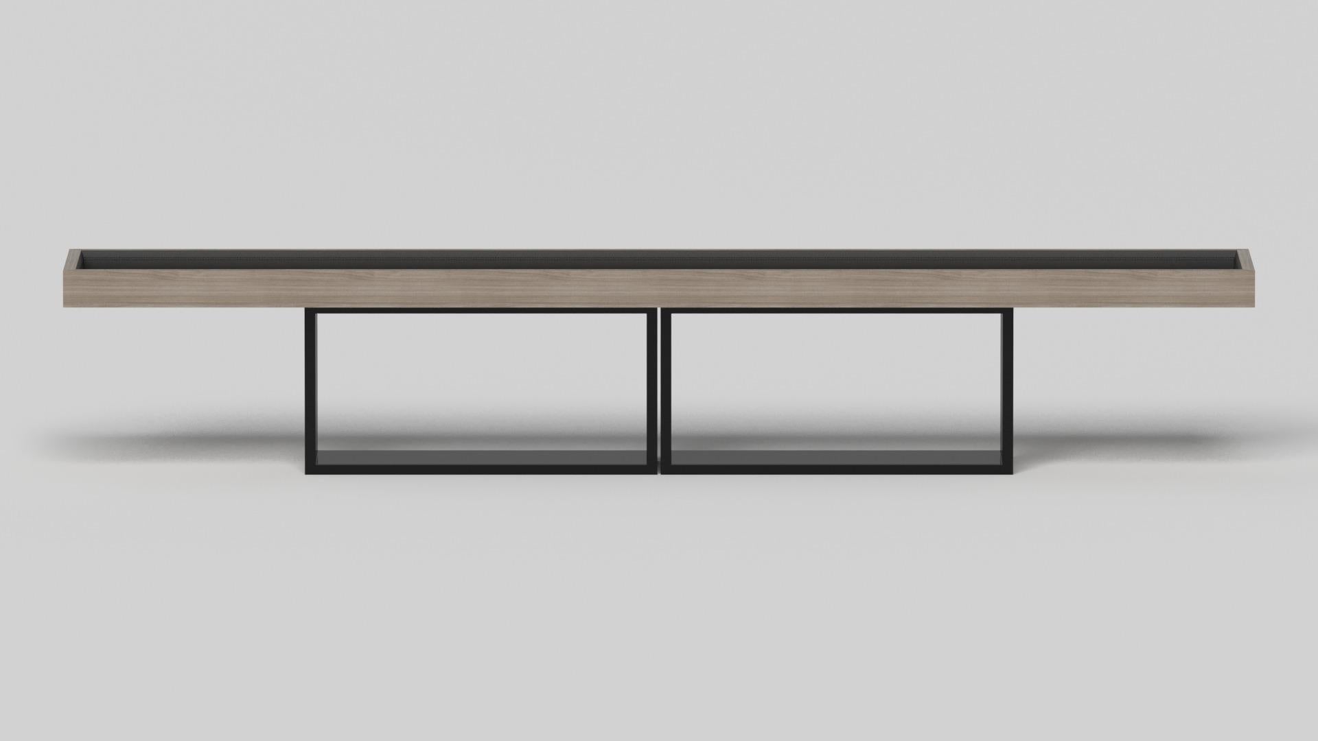 Elevate Customs Ambrosia Shuffleboard-Tische aus massivem weißem Eichenholz in 12' - USA (amerikanisch) im Angebot