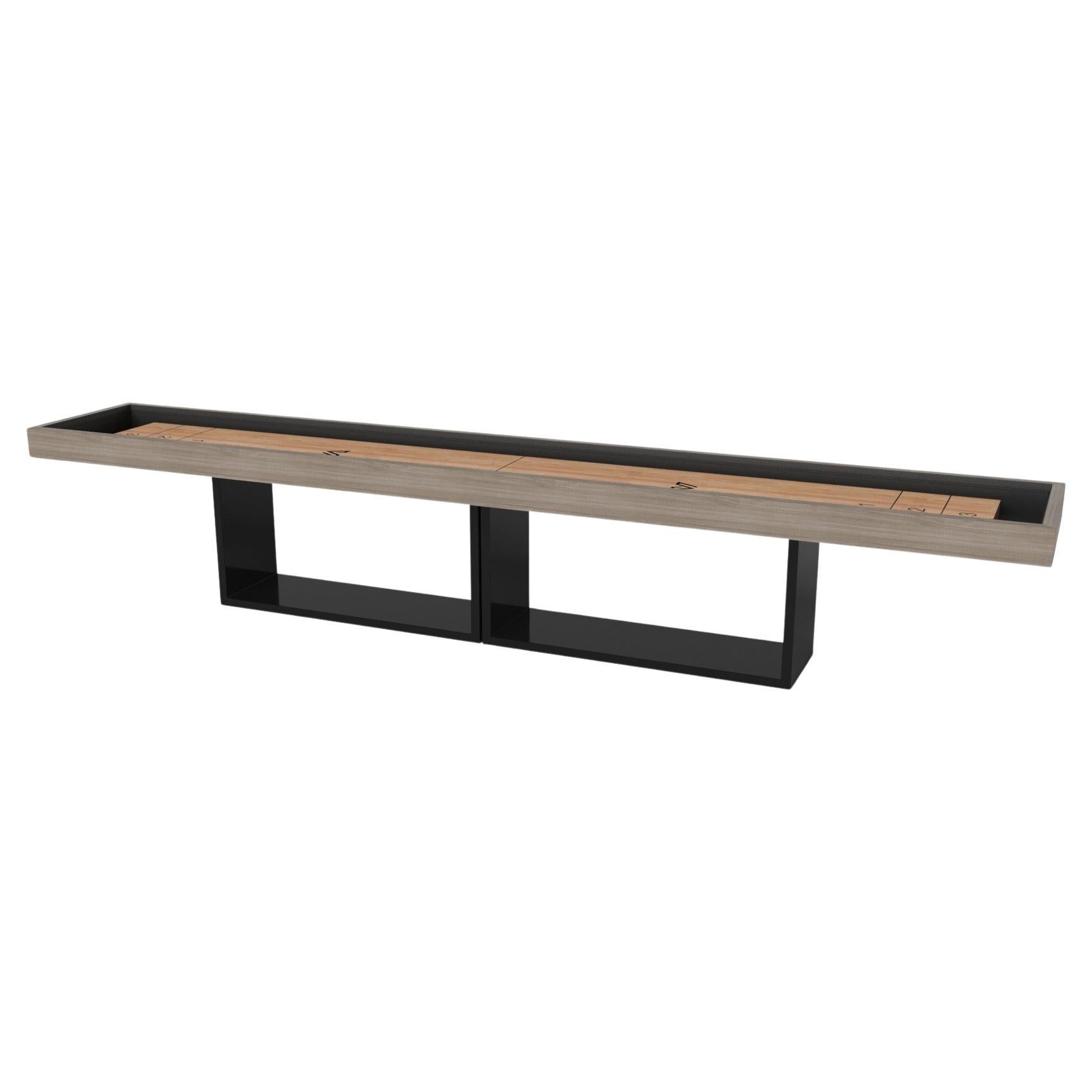Elevate Customs Ambrosia Shuffleboard Tables / Solid White Oak Wood in 12' - USA