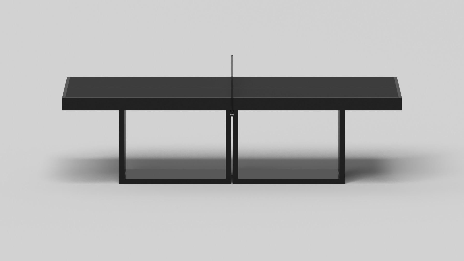 Minimaliste Table de tennis Elevate Customs Ambrosia / Solid Pantone Black in 9' - Made in USA en vente