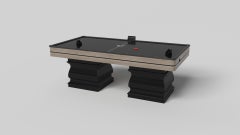 Elevate Customs Baluster Air Hockey Table/Solid White Oak Wood in 7'-Made in USA