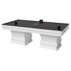 Elevate Customs Baluster Air Hockey Tables/Solid Pantone White in 7'-Made in USA