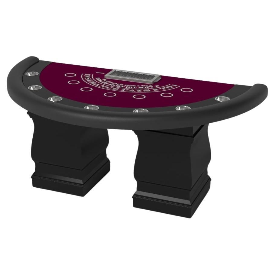 Elevate Customs Baluster Black Jack Table/Solid Pantone Black Color in 7'4" -USA For Sale