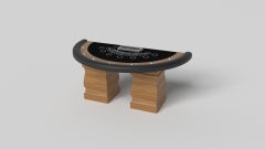 Elevate Customs Baluster Black Jack Tables /Solid Teak Wood in 7'4" -Made in USA
