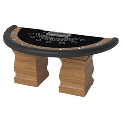 Elevate Customs Baluster Black Jack Tables /Solid Teak Wood in 7'4" -Made in USA