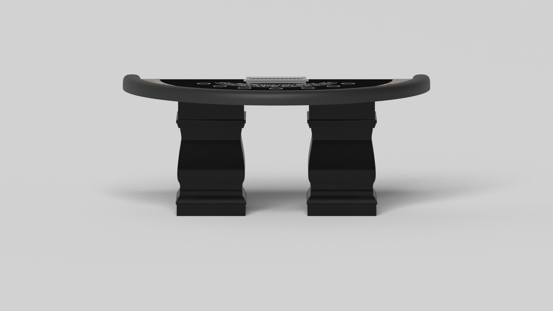American Elevate Customs Baluster Black Jack Tables / Solid White Oak Wood in 7'4