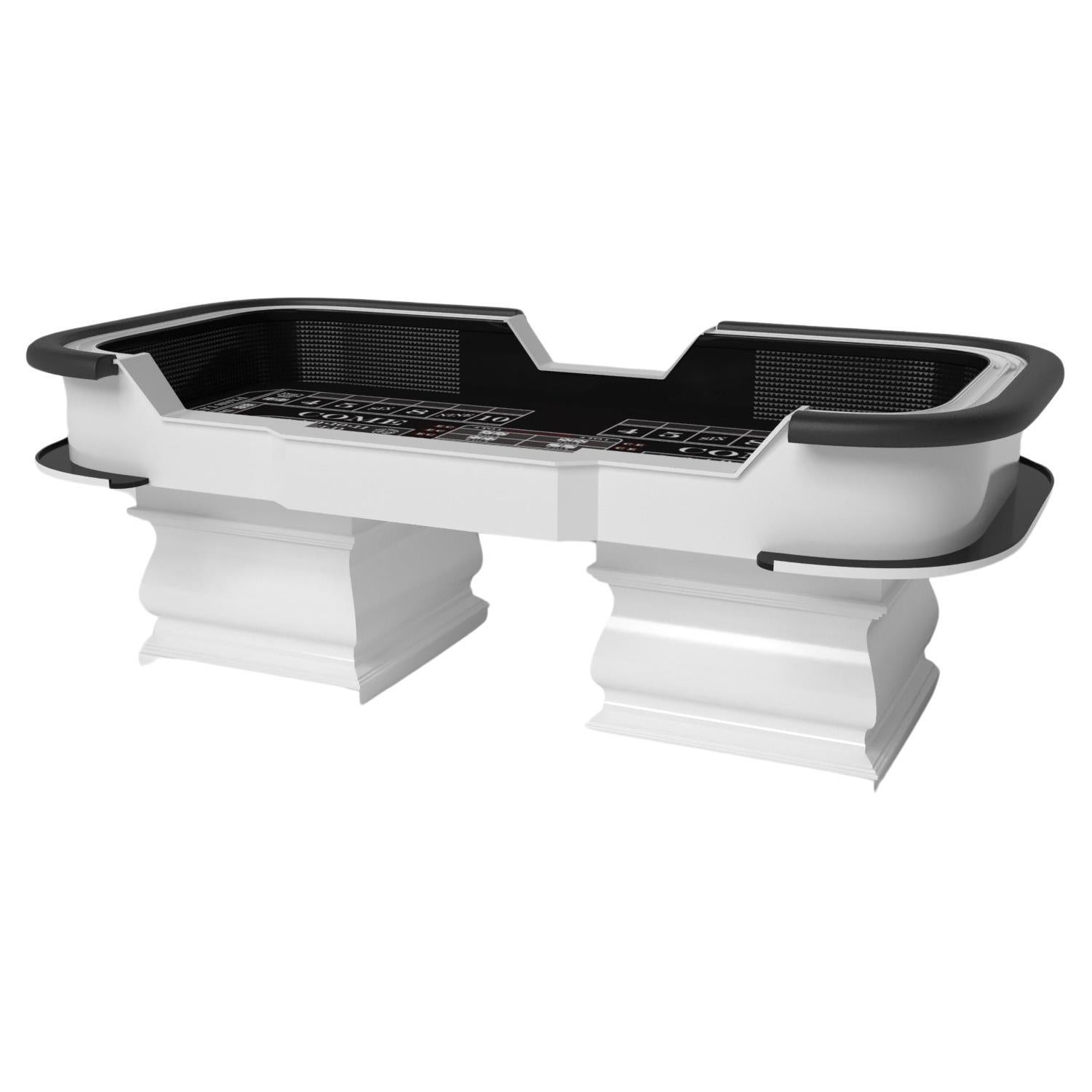 Elevate Customs tables Baluster Craps / Blanc Pantone massif de 9'9" - USA en vente