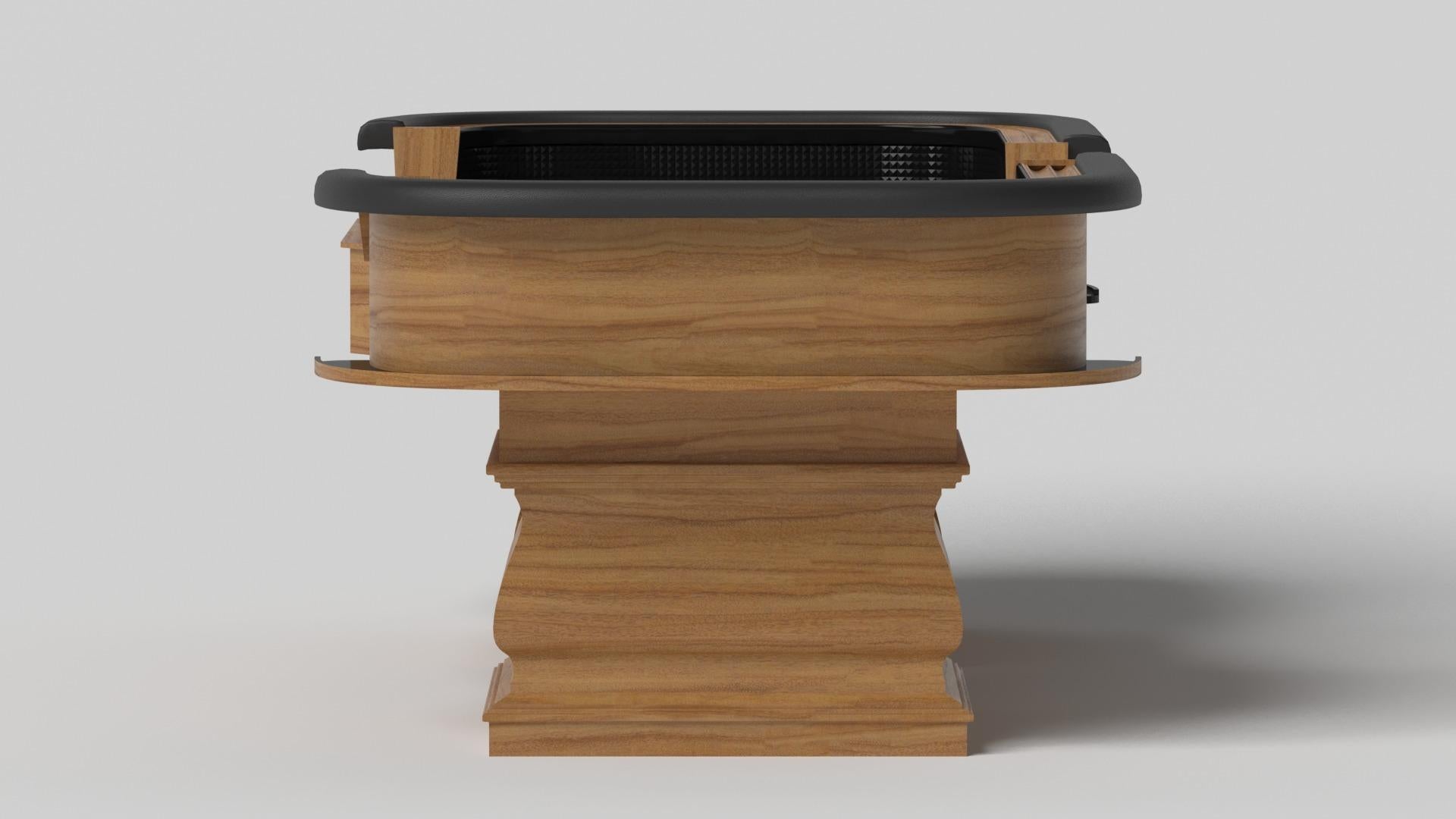 Modern Elevate Customs Baluster Craps Tables / Solid Teak Wood in 9'9