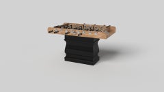 Elevate Customs Baluster Foosball Table/Solid Curly Maple Wood in 5' -Made in USA