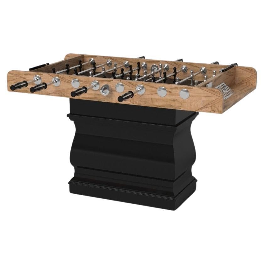 Elevate Customs Baluster Foosball Table/Solid Curly Maple Wood in 5'-Made in USA For Sale