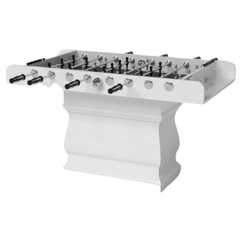 Elevate Customs Baluster Foosball Tables /Solid Pantone White in 5' -Made in USA