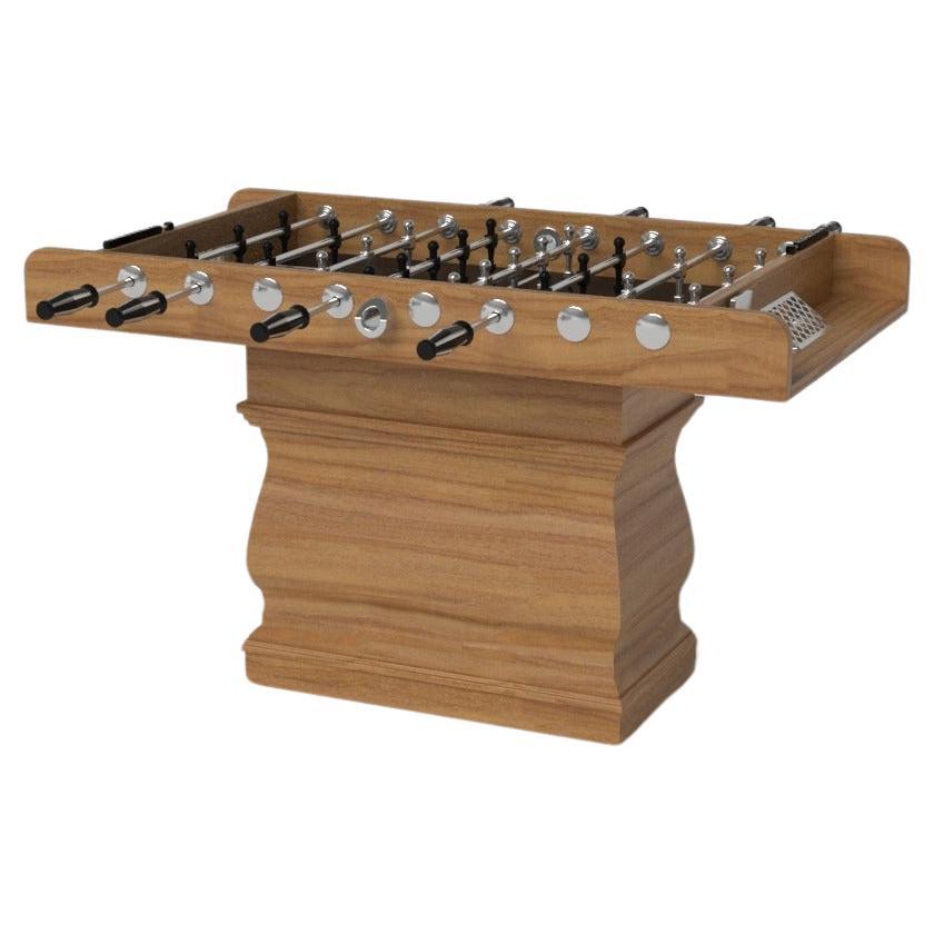 Elevate Customs Baluster Foosball Tables / Solid Teak Wood in 5' - Made in USA For Sale