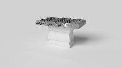 Elevate Customs Baluster Foosball Tables/Stainless Steel Metal in 5'-Made in USA